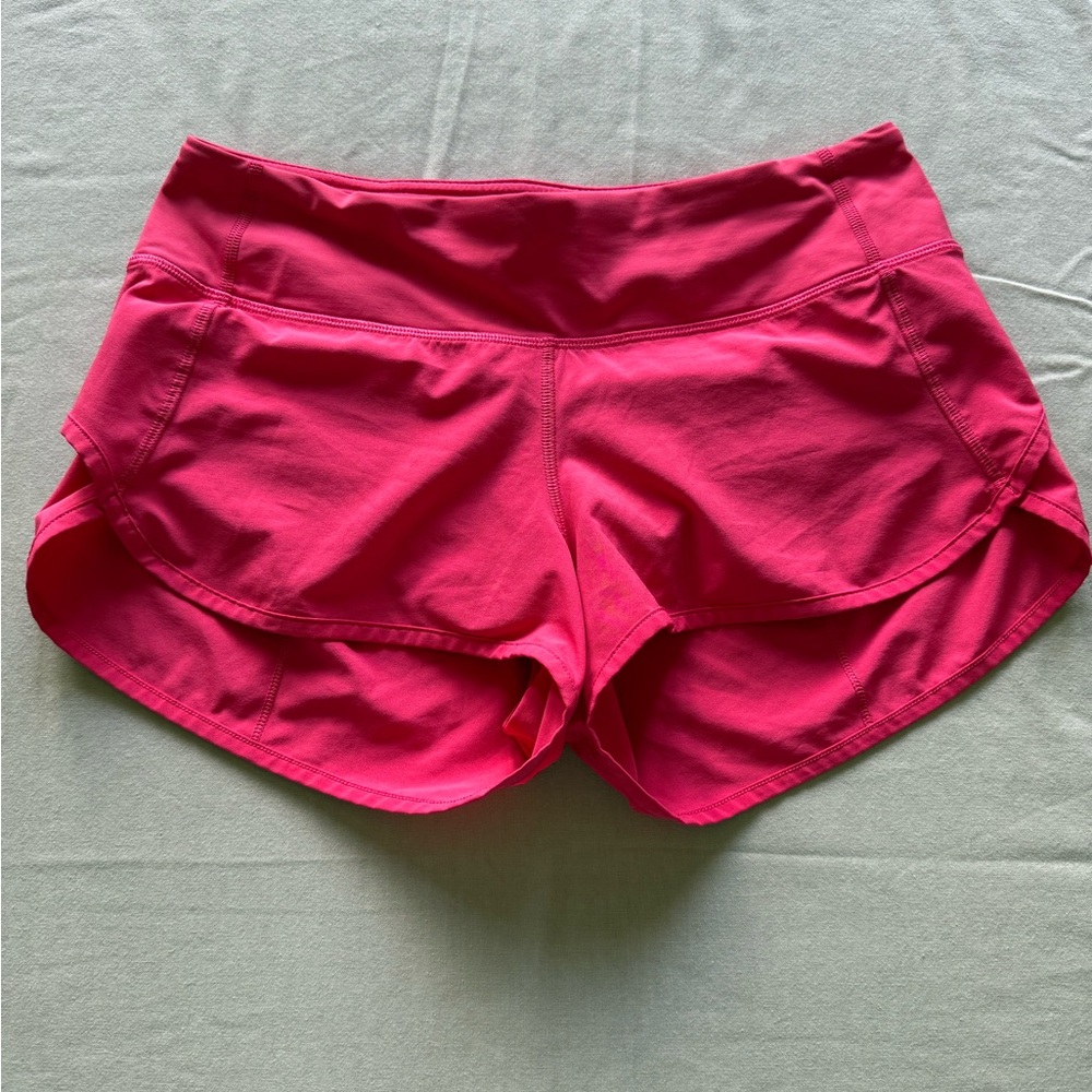 Lululemon Athletica Bright Pink Speed Shorts